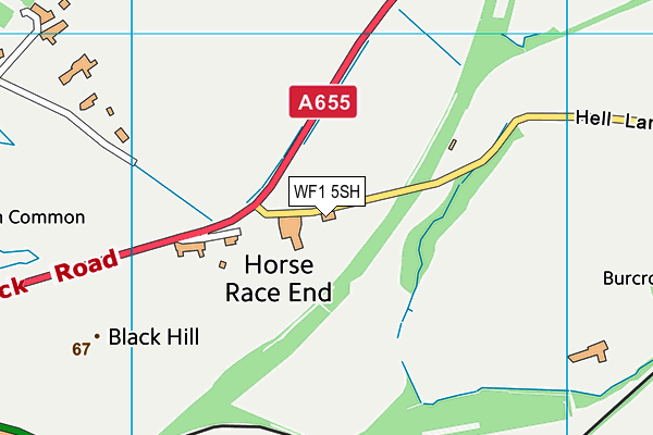 WF1 5SH map - OS VectorMap District (Ordnance Survey)