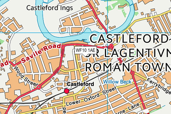 Map of CASTLE WATER BATHROOMS LTD at district scale