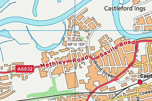 WF10 1EP map - OS VectorMap District (Ordnance Survey)