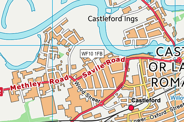 WF10 1FB map - OS VectorMap District (Ordnance Survey)