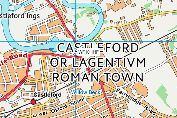 Castleford Wheldon Infant School and Nursery map (WF10 1HF) - OS VectorMap District (Ordnance Survey)