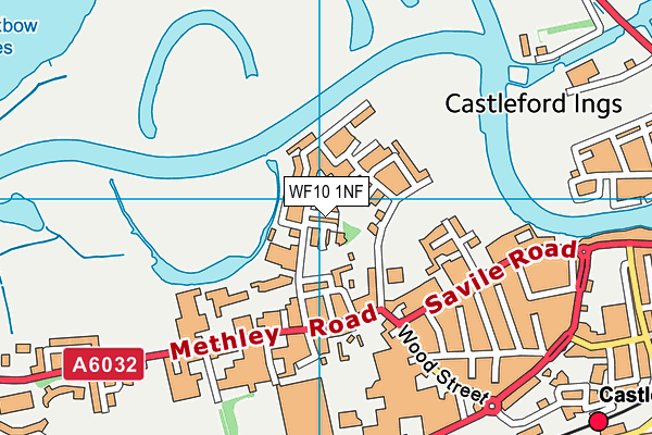 WF10 1NF map - OS VectorMap District (Ordnance Survey)