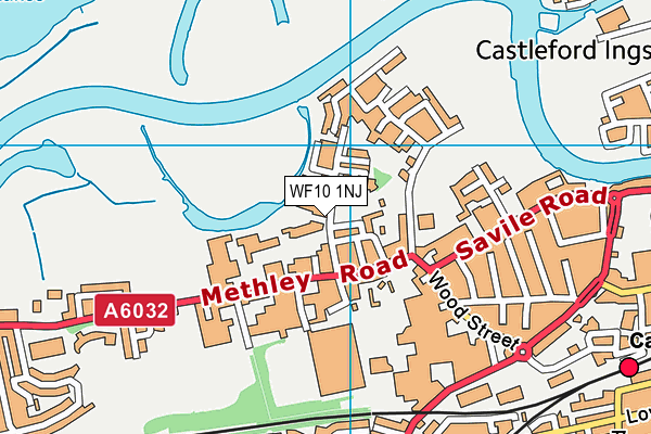 Map of CASTLEFORD SLICING COMPANY LIMITED at district scale