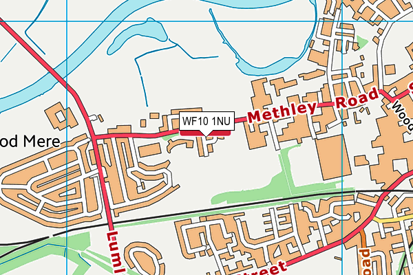 WF10 1NU map - OS VectorMap District (Ordnance Survey)