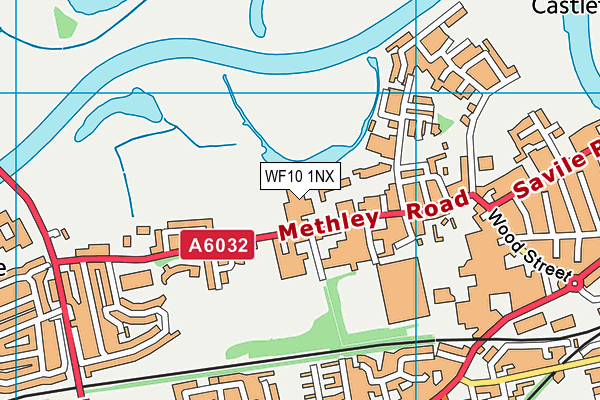 WF10 1NX map - OS VectorMap District (Ordnance Survey)