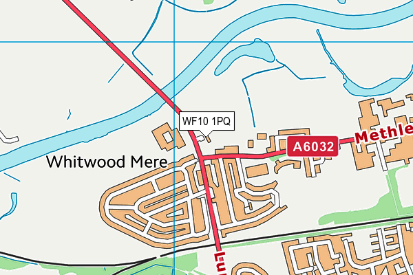 WF10 1PQ map - OS VectorMap District (Ordnance Survey)