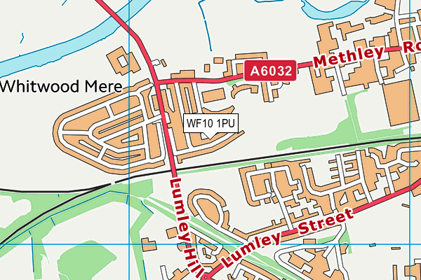 WF10 1PU map - OS VectorMap District (Ordnance Survey)