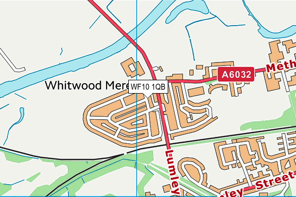 WF10 1QB map - OS VectorMap District (Ordnance Survey)