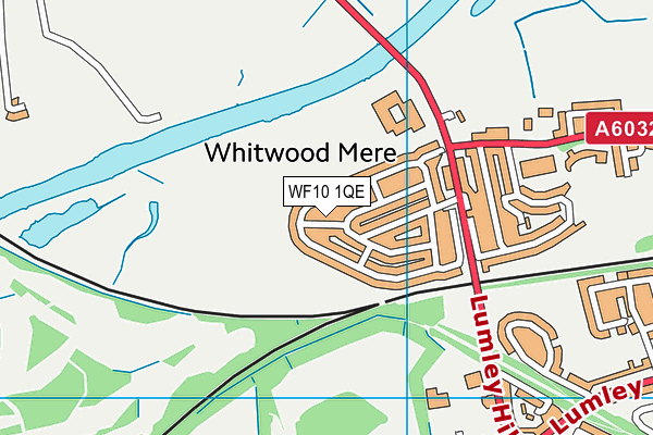 WF10 1QE map - OS VectorMap District (Ordnance Survey)