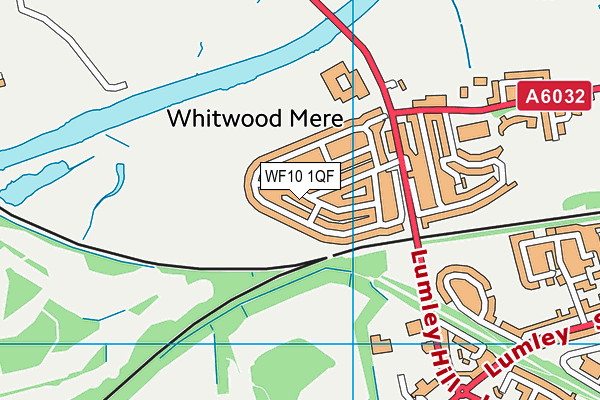 WF10 1QF map - OS VectorMap District (Ordnance Survey)