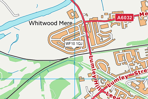 WF10 1QJ map - OS VectorMap District (Ordnance Survey)
