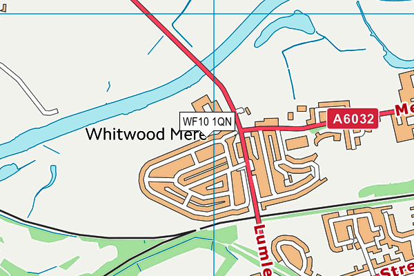WF10 1QN map - OS VectorMap District (Ordnance Survey)