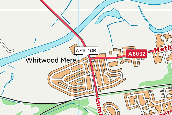 WF10 1QR map - OS VectorMap District (Ordnance Survey)