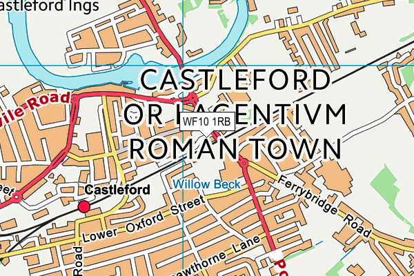 WF10 1RB map - OS VectorMap District (Ordnance Survey)
