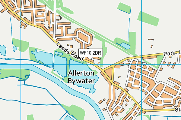 Allerton Bywater Primary School map (WF10 2DR) - OS VectorMap District (Ordnance Survey)