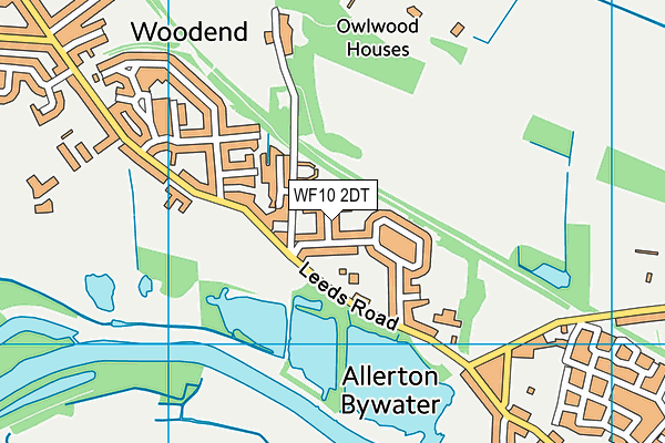 WF10 2DT map - OS VectorMap District (Ordnance Survey)