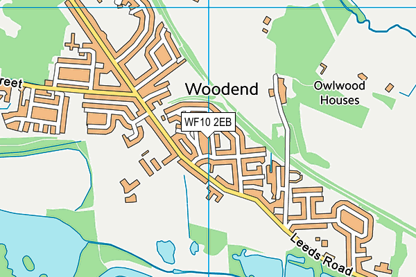 WF10 2EB map - OS VectorMap District (Ordnance Survey)