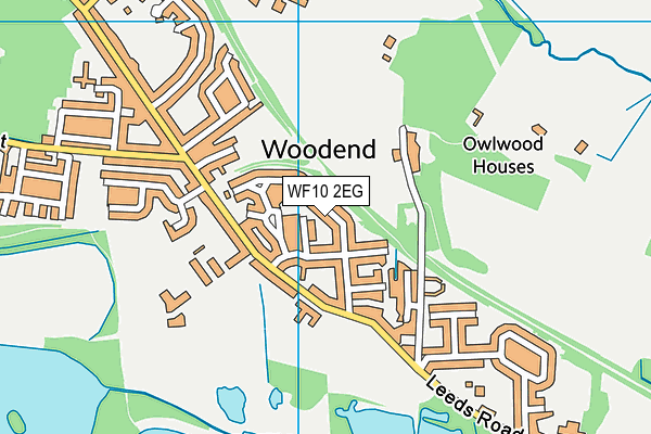 WF10 2EG map - OS VectorMap District (Ordnance Survey)