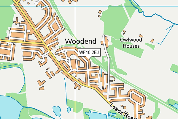 WF10 2EJ map - OS VectorMap District (Ordnance Survey)