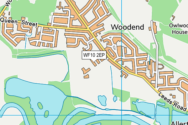 WF10 2EP map - OS VectorMap District (Ordnance Survey)