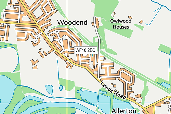 WF10 2EQ map - OS VectorMap District (Ordnance Survey)
