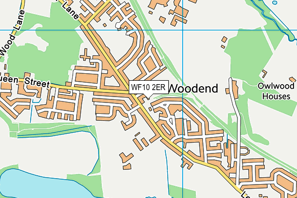 WF10 2ER map - OS VectorMap District (Ordnance Survey)