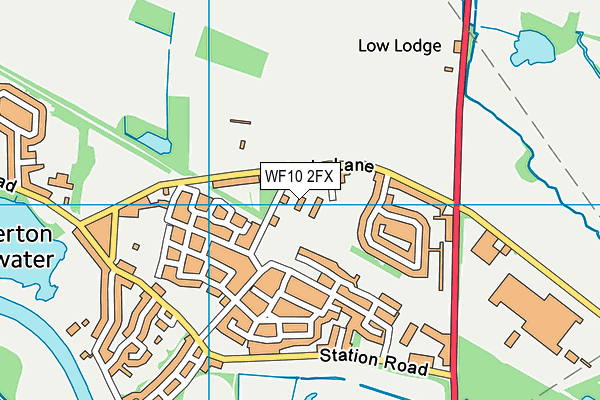WF10 2FX map - OS VectorMap District (Ordnance Survey)