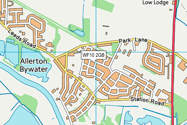 WF10 2GB map - OS VectorMap District (Ordnance Survey)