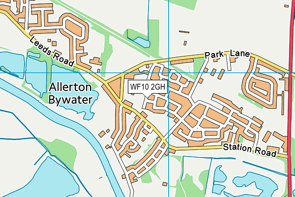 WF10 2GH map - OS VectorMap District (Ordnance Survey)