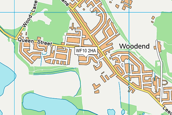 WF10 2HA map - OS VectorMap District (Ordnance Survey)