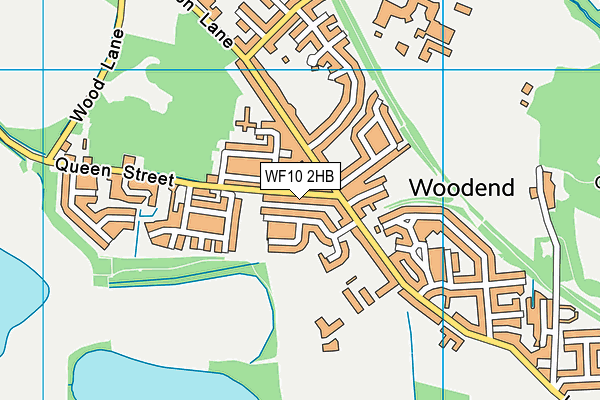 WF10 2HB map - OS VectorMap District (Ordnance Survey)