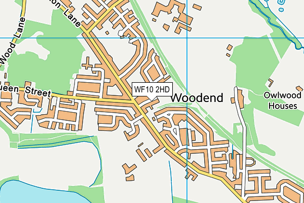 WF10 2HD map - OS VectorMap District (Ordnance Survey)