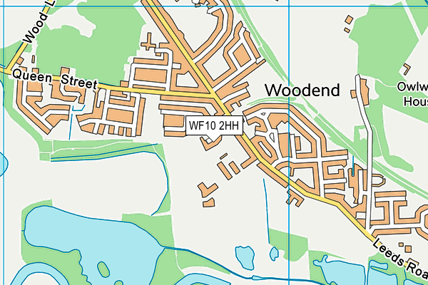 WF10 2HH map - OS VectorMap District (Ordnance Survey)