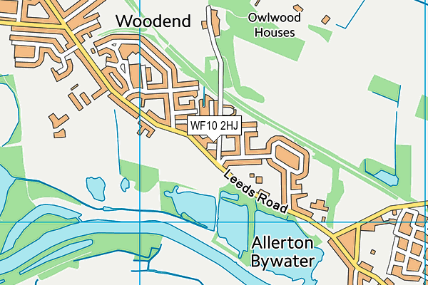 WF10 2HJ map - OS VectorMap District (Ordnance Survey)