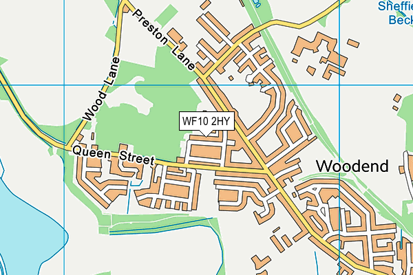 WF10 2HY map - OS VectorMap District (Ordnance Survey)