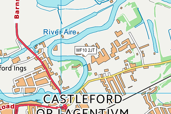WF10 2JT map - OS VectorMap District (Ordnance Survey)