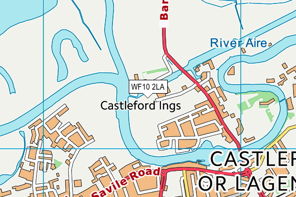 WF10 2LA map - OS VectorMap District (Ordnance Survey)