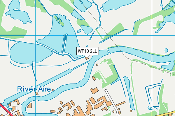 WF10 2LL map - OS VectorMap District (Ordnance Survey)