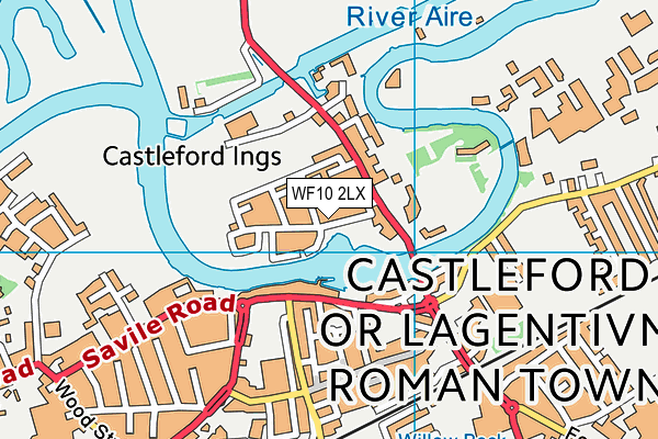 Map of ORIENTAL DELIGHT CASTLEFORD LTD at district scale