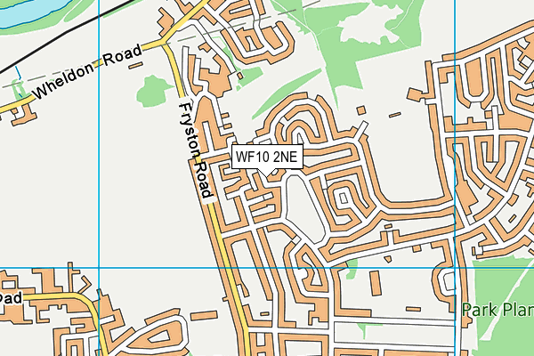 WF10 2NE map - OS VectorMap District (Ordnance Survey)