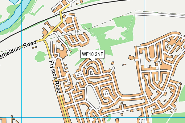 WF10 2NF map - OS VectorMap District (Ordnance Survey)