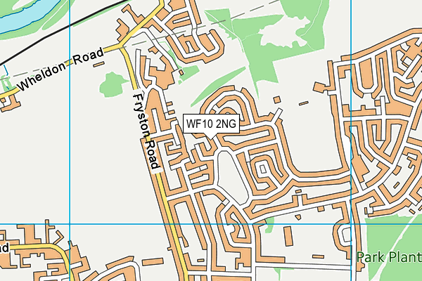 WF10 2NG map - OS VectorMap District (Ordnance Survey)