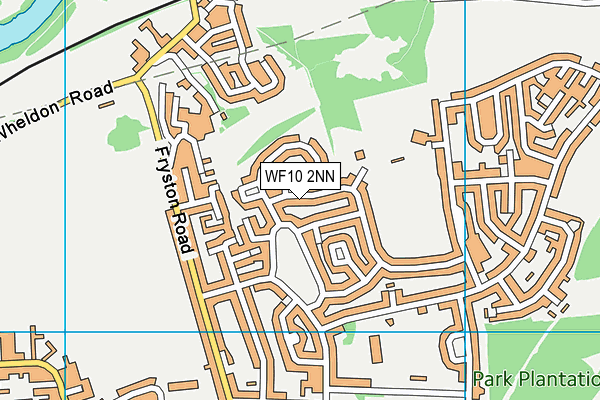 WF10 2NN map - OS VectorMap District (Ordnance Survey)