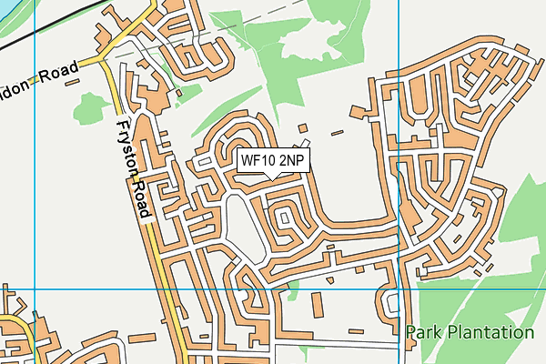 WF10 2NP map - OS VectorMap District (Ordnance Survey)