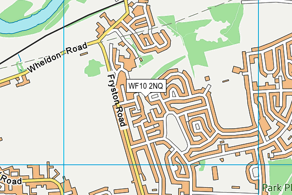 WF10 2NQ map - OS VectorMap District (Ordnance Survey)