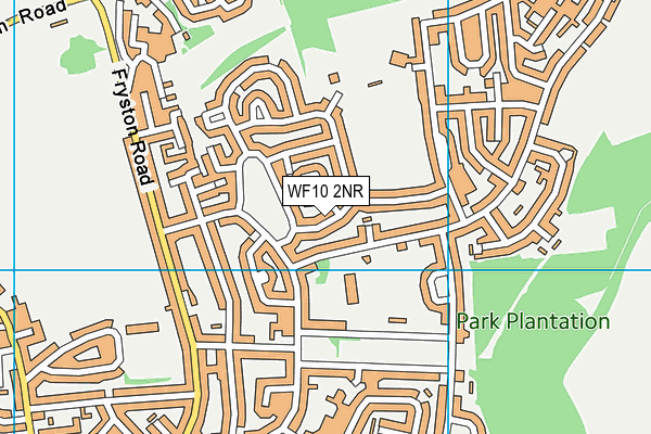 WF10 2NR map - OS VectorMap District (Ordnance Survey)