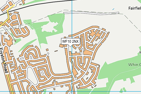 WF10 2NX map - OS VectorMap District (Ordnance Survey)