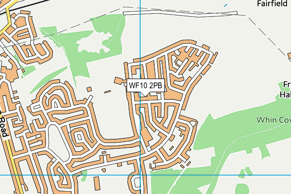 WF10 2PB map - OS VectorMap District (Ordnance Survey)