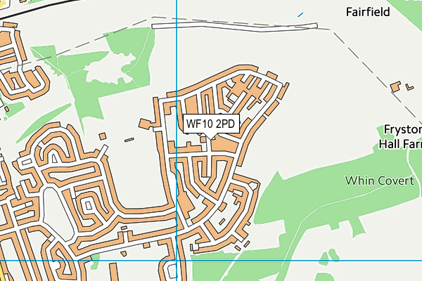 WF10 2PD map - OS VectorMap District (Ordnance Survey)