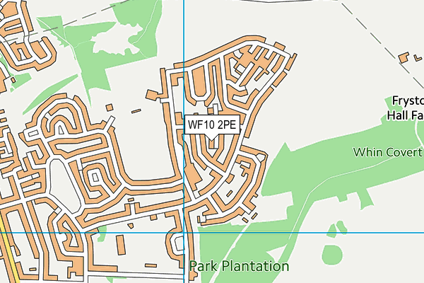 WF10 2PE map - OS VectorMap District (Ordnance Survey)